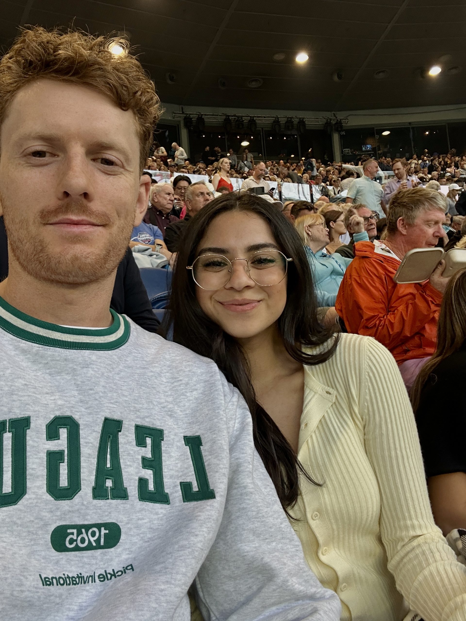 Watching the Australian Open match between Jannik Sinner and Alex De Minaur