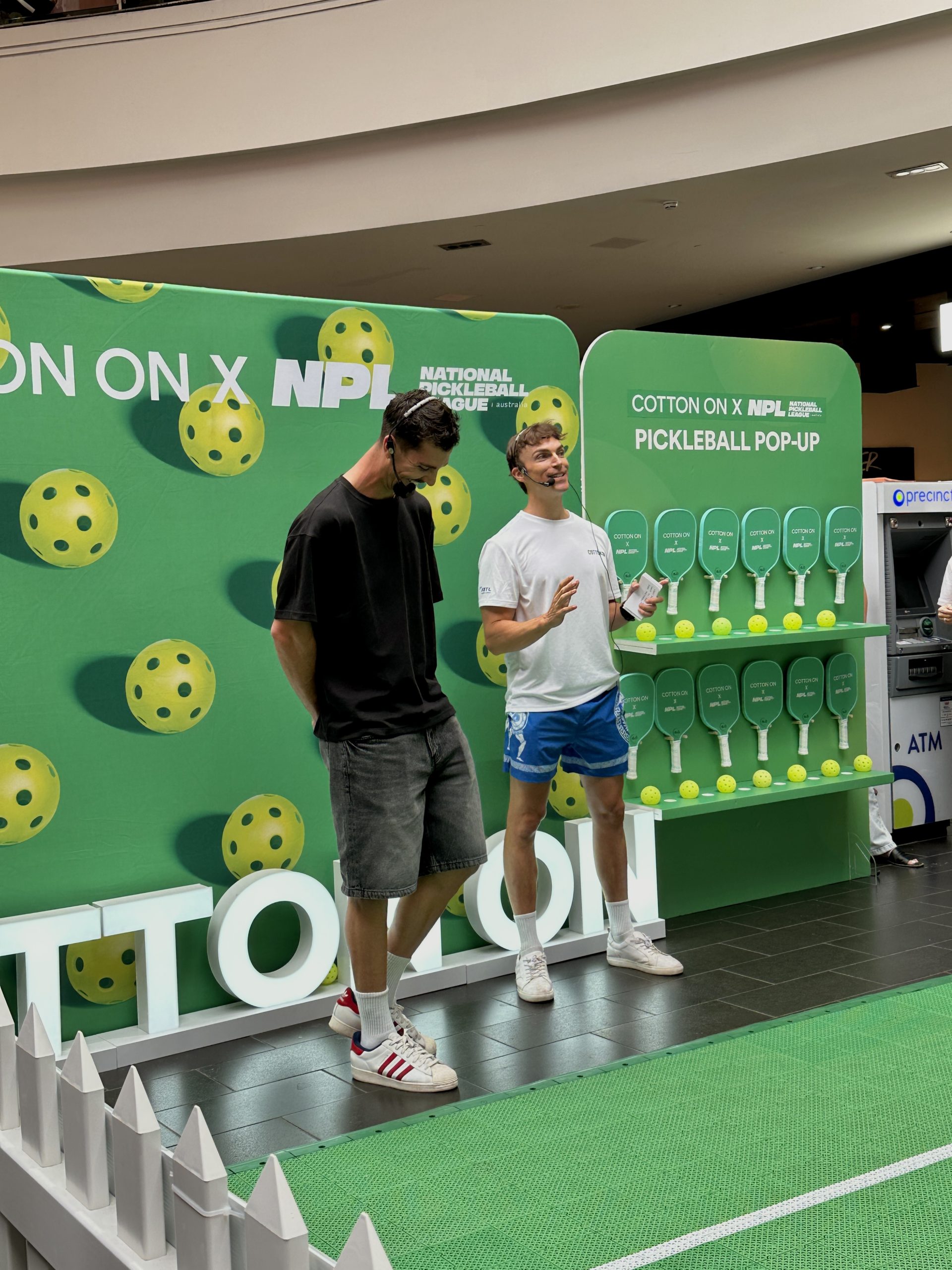Thanasi Kokkinakis at Cotton On x NPL Melbourne activation