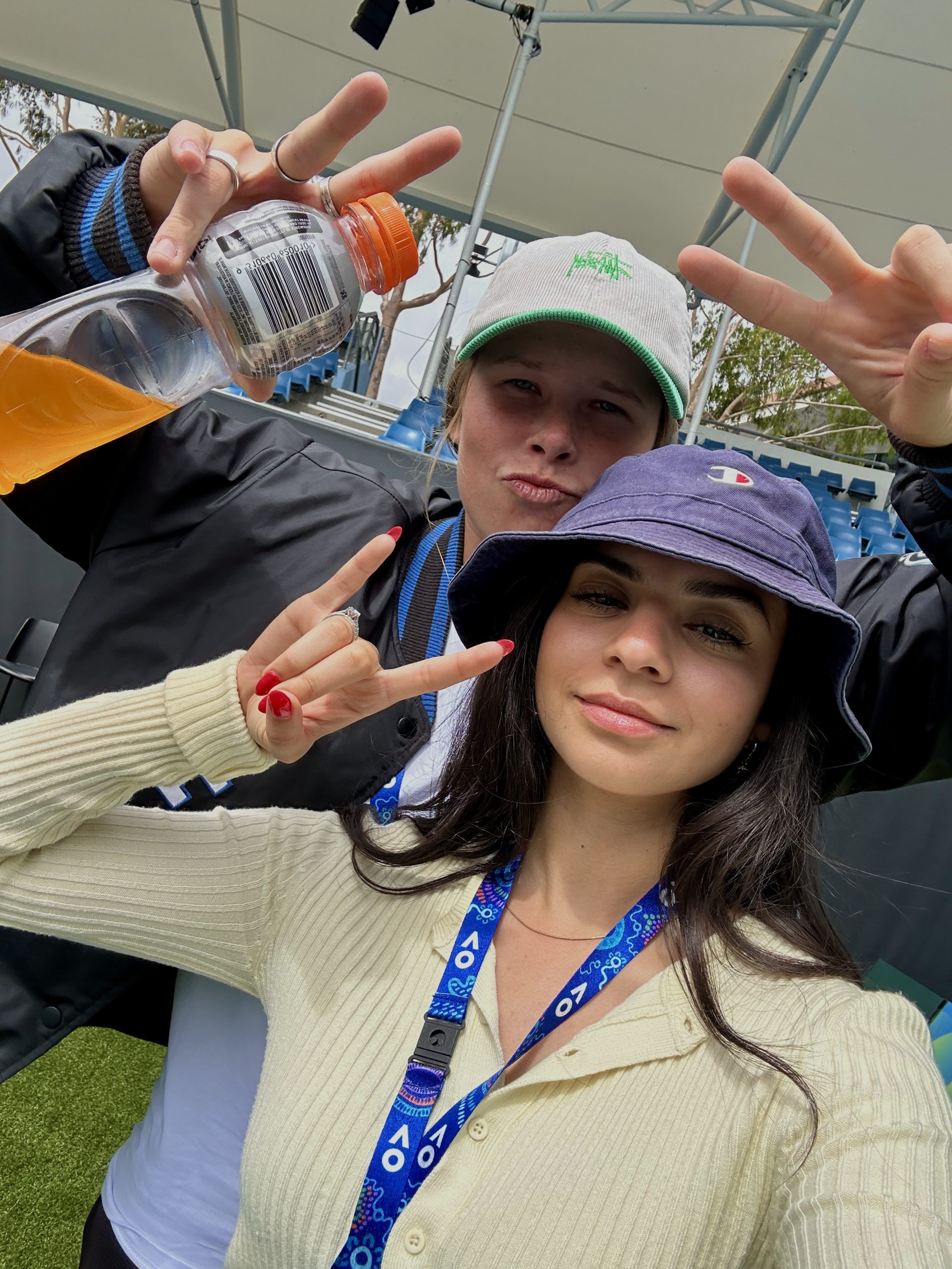 Tatiana Wild and Danni-elle Townsend at the Australian Open Pickleball Slam 2025