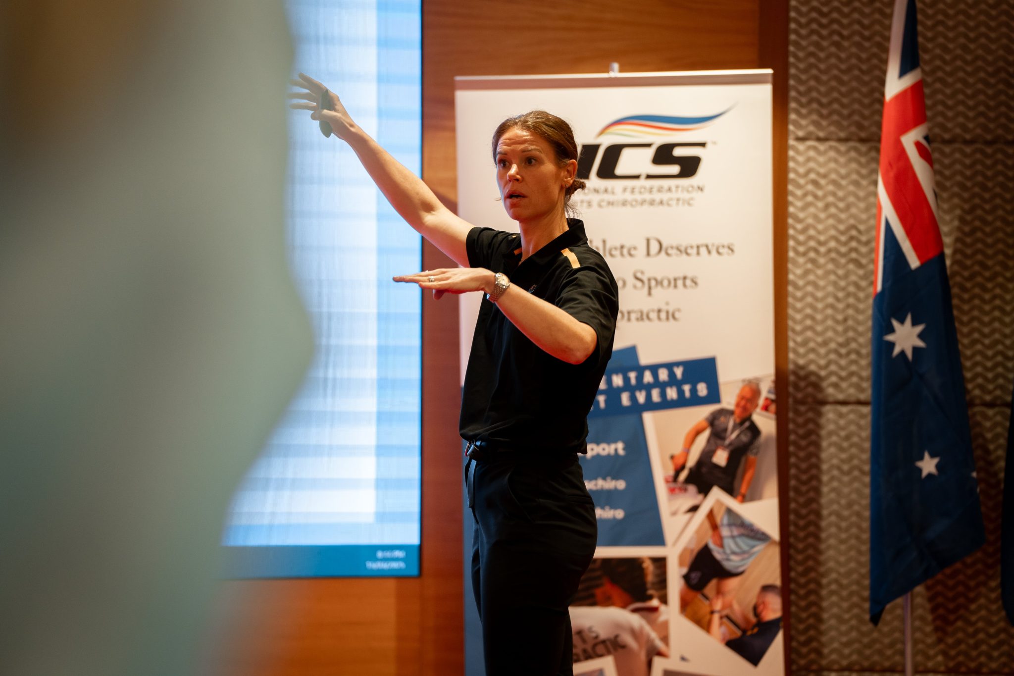 Dr. Nat Sharp facilitating an FICS presentation